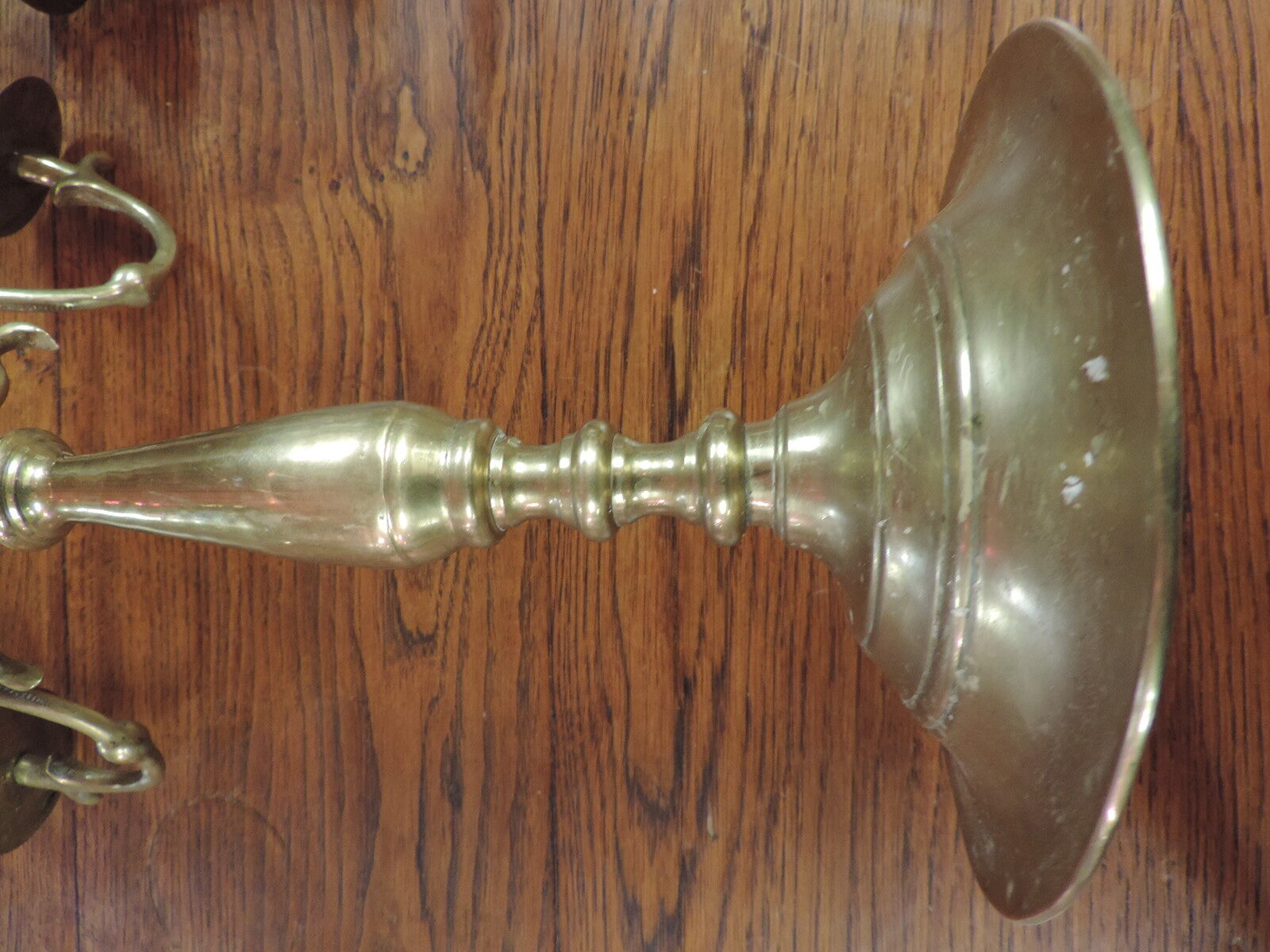 Pair of bronze candelabras