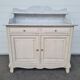 Patinated bathroom cabinet with marble 1940s