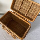 Old rattan basket