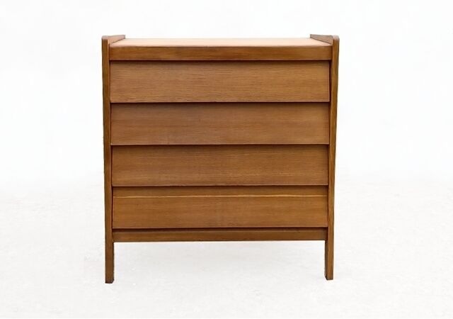 Vintage wooden chest of drawers 1950s