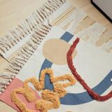 Berber spirit rug in primary colors 60x90cm