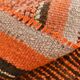 Tapis de couloir vintage orange citrouille 3x10, 91x323 cm