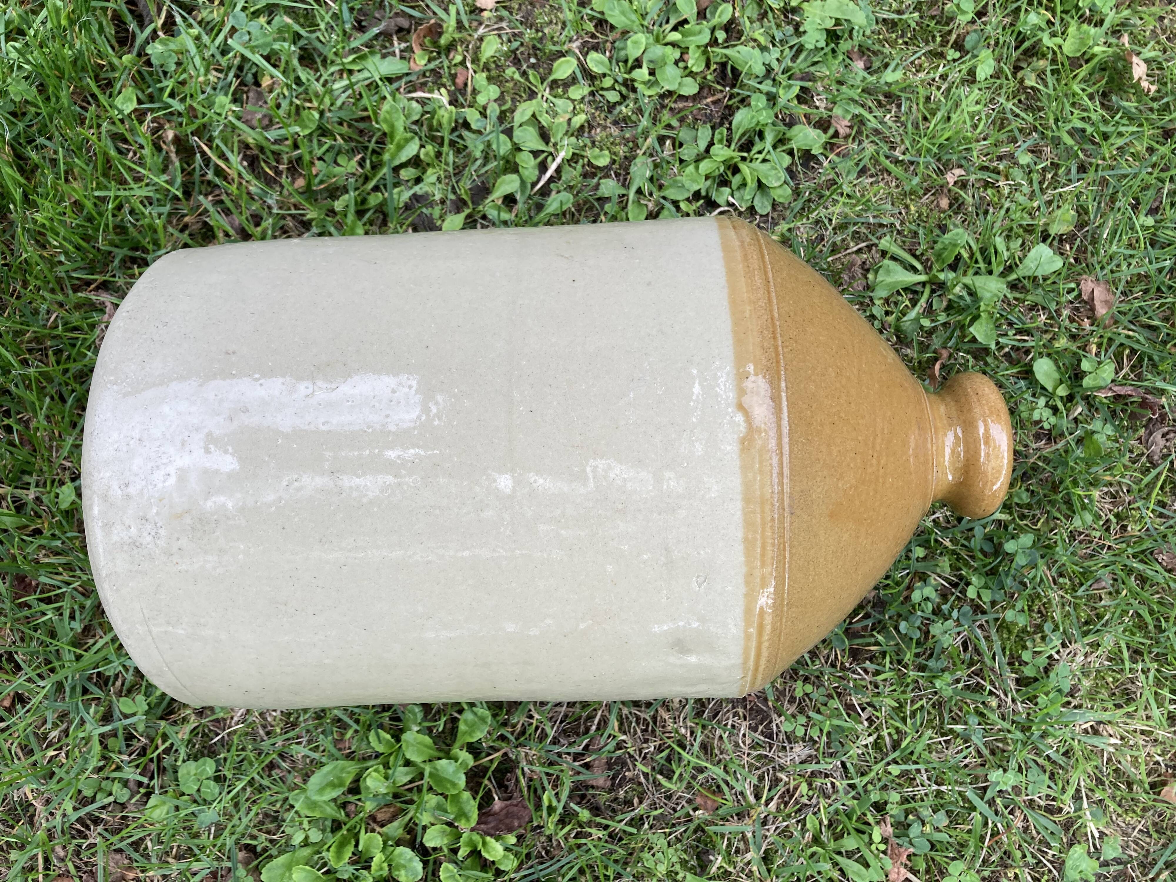 Large glazed stoneware bottle -SRD Skey Tamworth - Rum jug