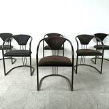 Italian Postmodern dining chairs, 1980s - set of 6