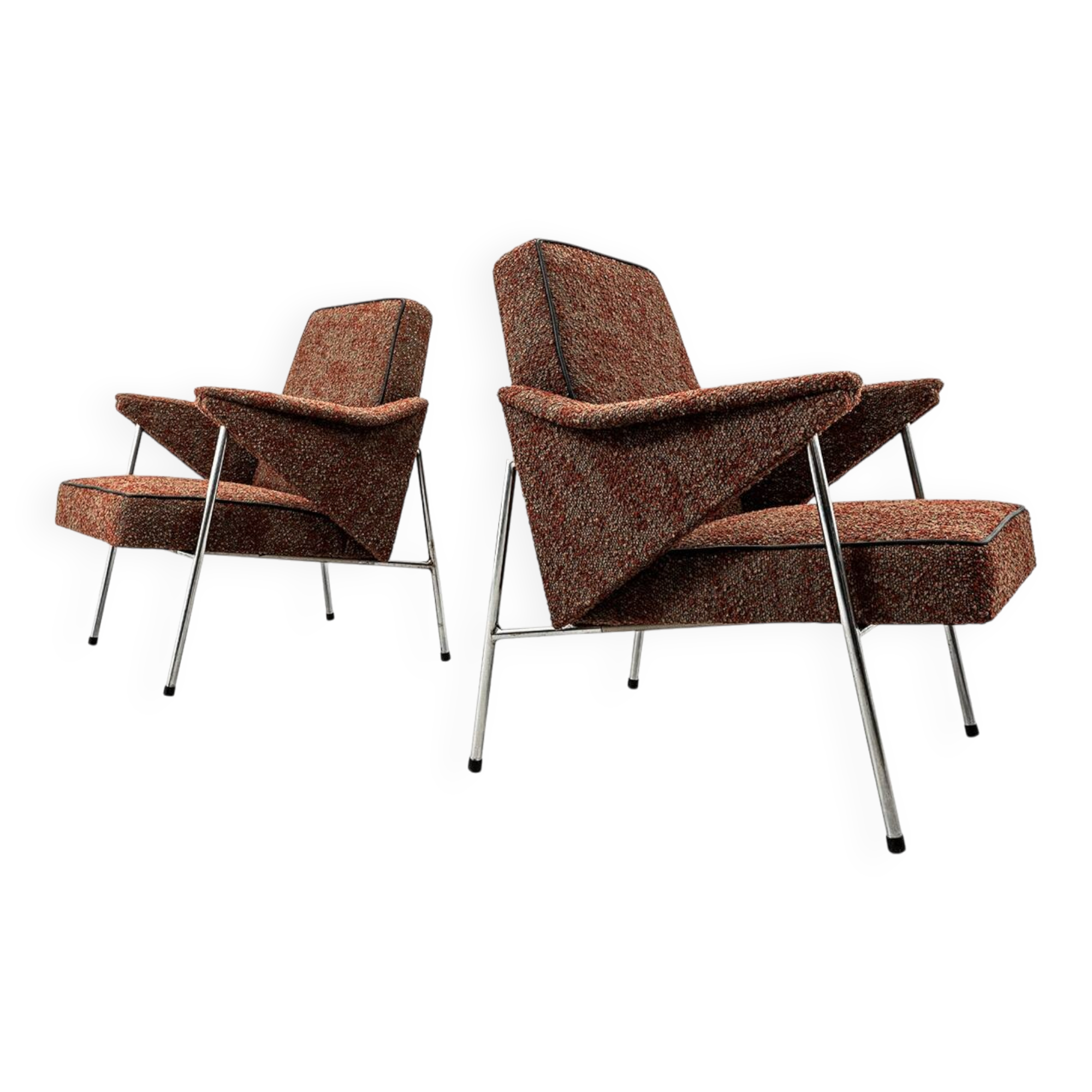 Vintage Armchairs “Bat” Poland, 1960’s, Set Of 2