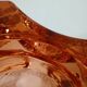 Vintage pink pressed glass vase – Windsor Rosaline model by Luminarc