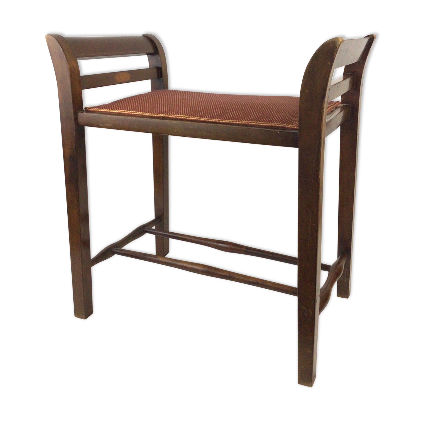 Mahogany piano bench stool