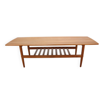 Danish teak coffee table attributed to Grete Jalk, 1960's