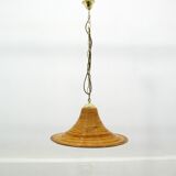 Suspension vintage en bambou, années 1970