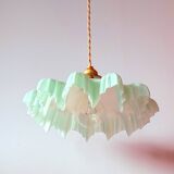 Art deco opaline pendant light