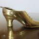 70s brass shoe ashtray