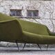 Curved sofa by Gigi Radice for Minotti, 1950