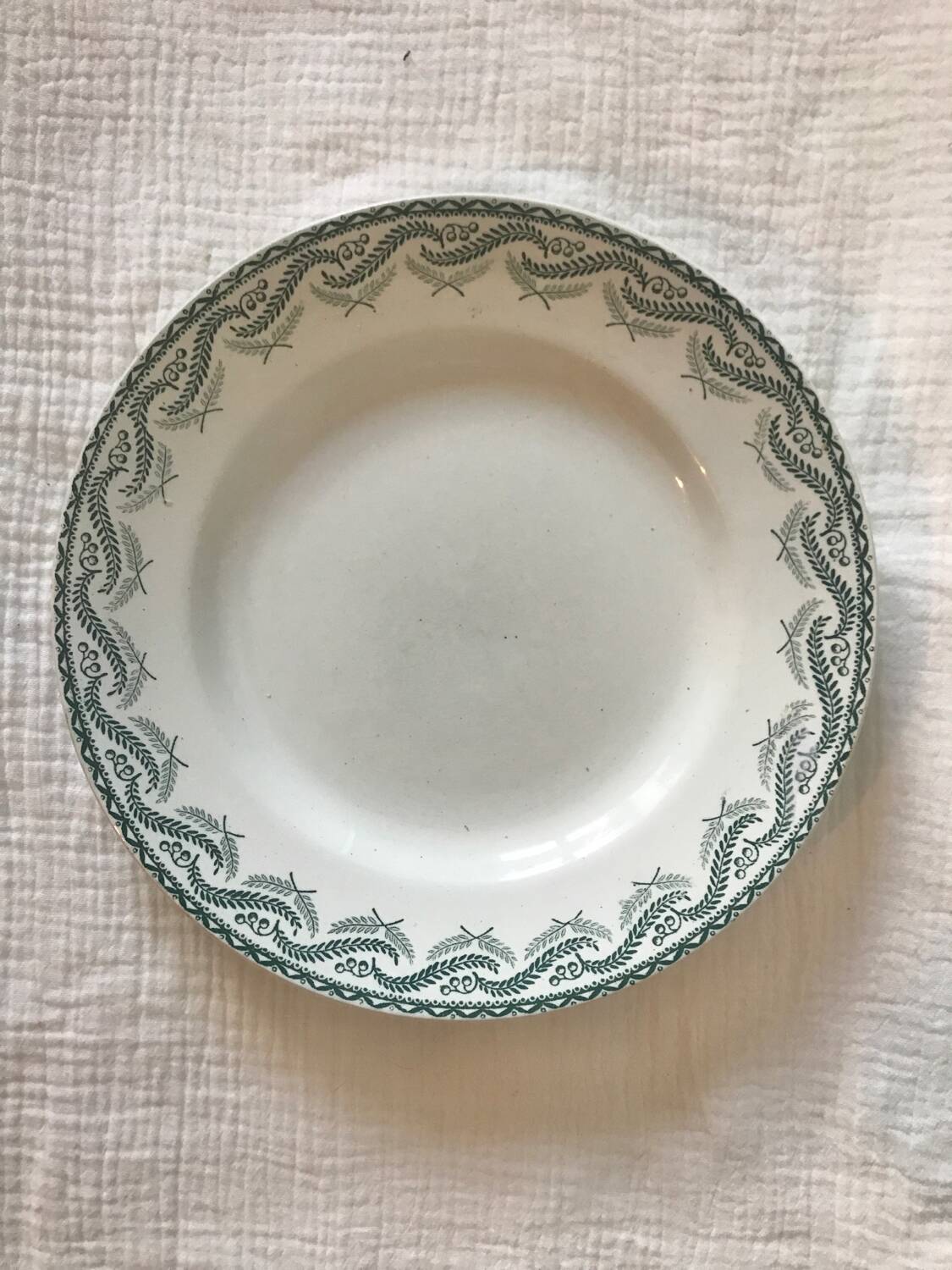 Set de 5 assiettes Terre de Fer Saint-Amand, modèle Réjane