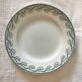 Set of 5 Terre de Fer Saint-Amand plates, Réjane model