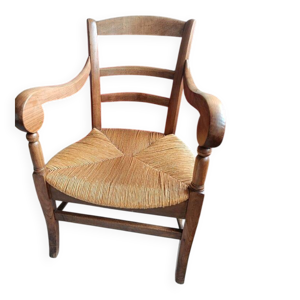 Fauteuil ancien en bois - assise