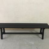 Black patinated bench