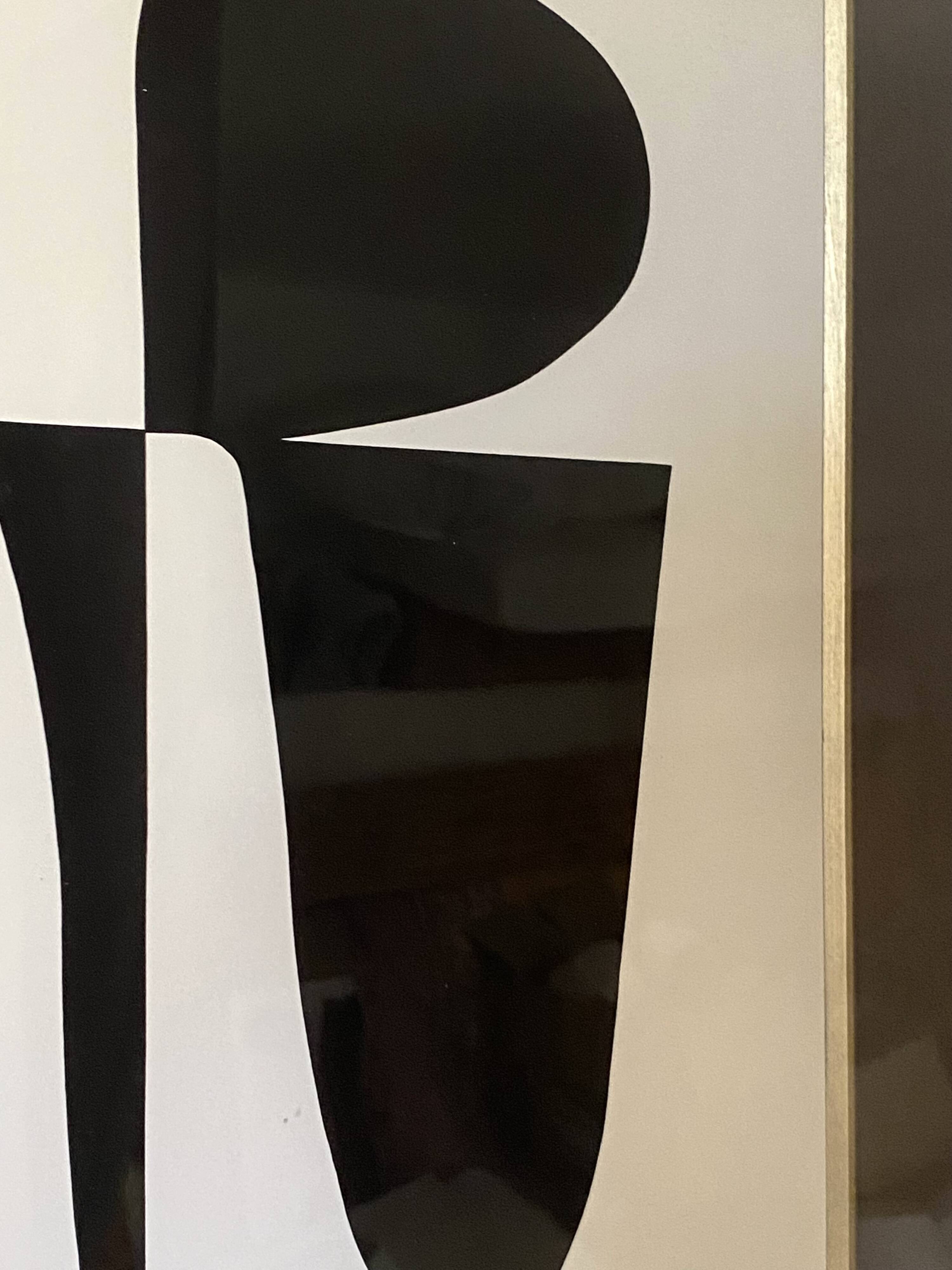 Vasarely and 1973 under glass