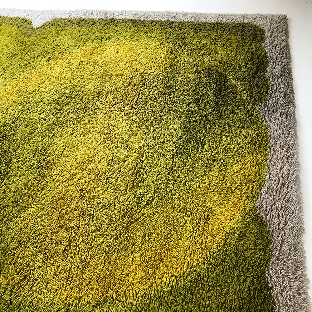 Extra Large Vintage Multi-Color High Pile Rug by Desso, Netherlands 1970s 200x300cm