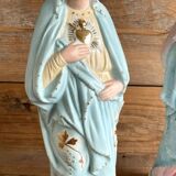 2 old religious statuettes from the early 20th century