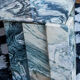 Marble table drop shape Roche Bobois vintage