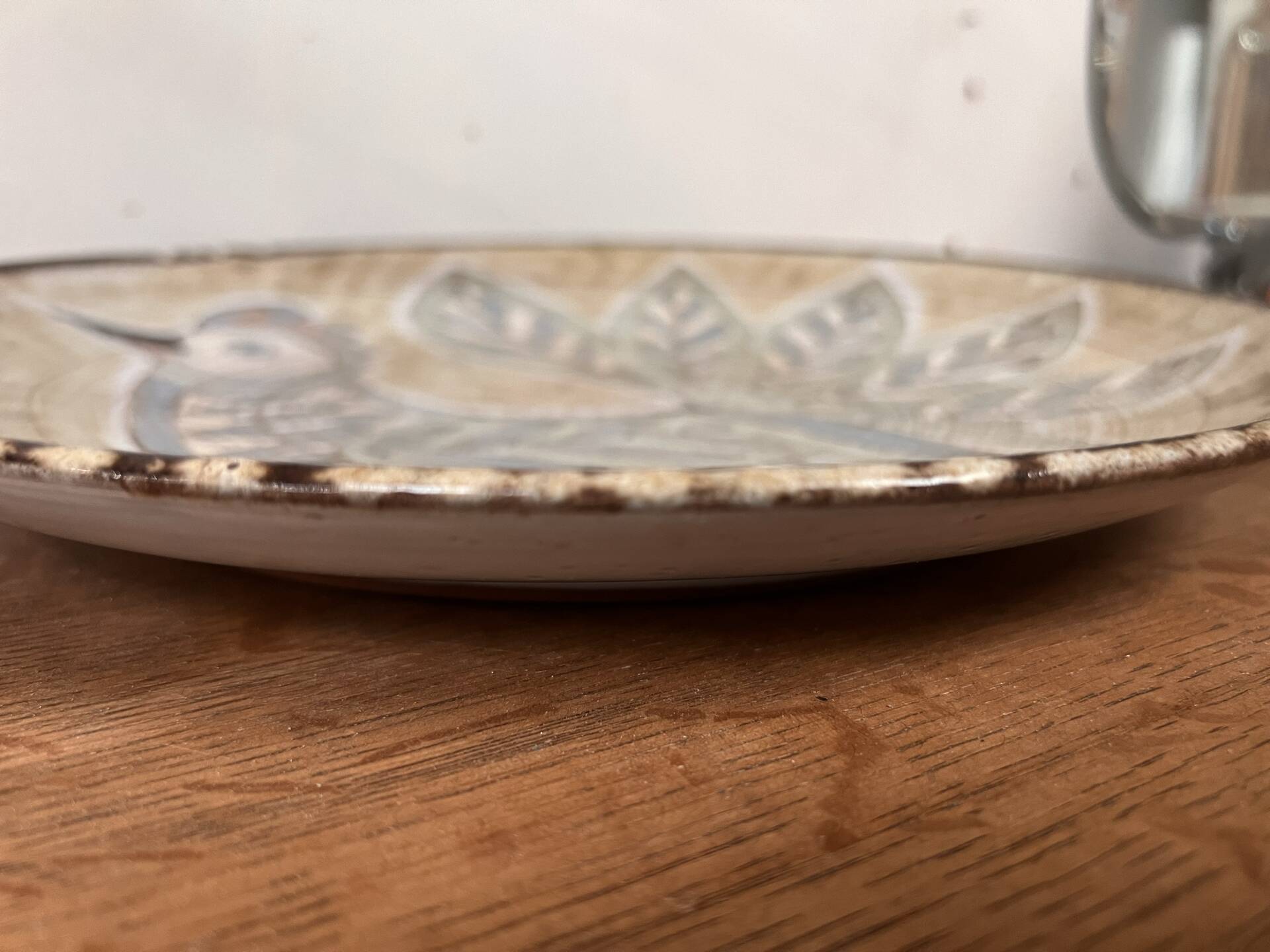 Ceramic plate the old mill Vallauris Perot