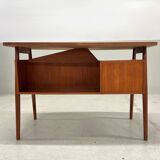 Petite Teak Desk By Gunnar Nielsen For Tibergaarden.