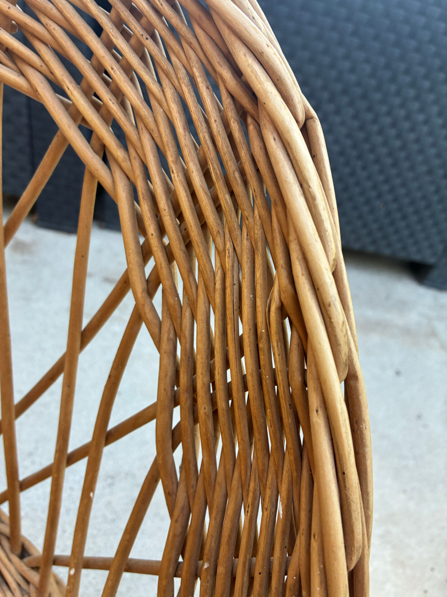 Fauteuil en osier enfant