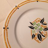 Trio of dessert plates Creil Montereau