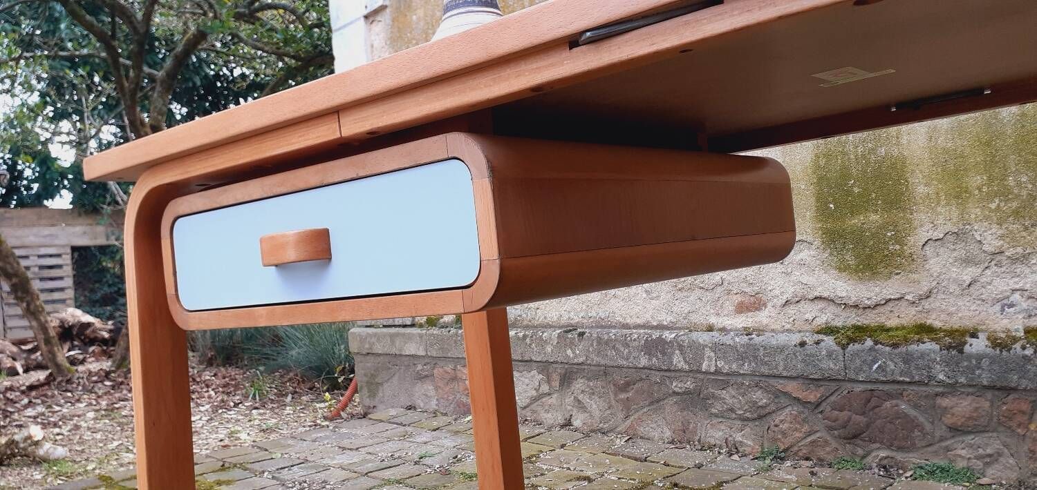 70s Scandinavian desk by Rud Thygesen and Johnny Sorensen for Magnus O