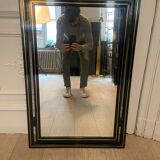Mirror Pierre Vandel black and gold, 1970s