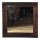 Oak brutalist mirror, 1970s