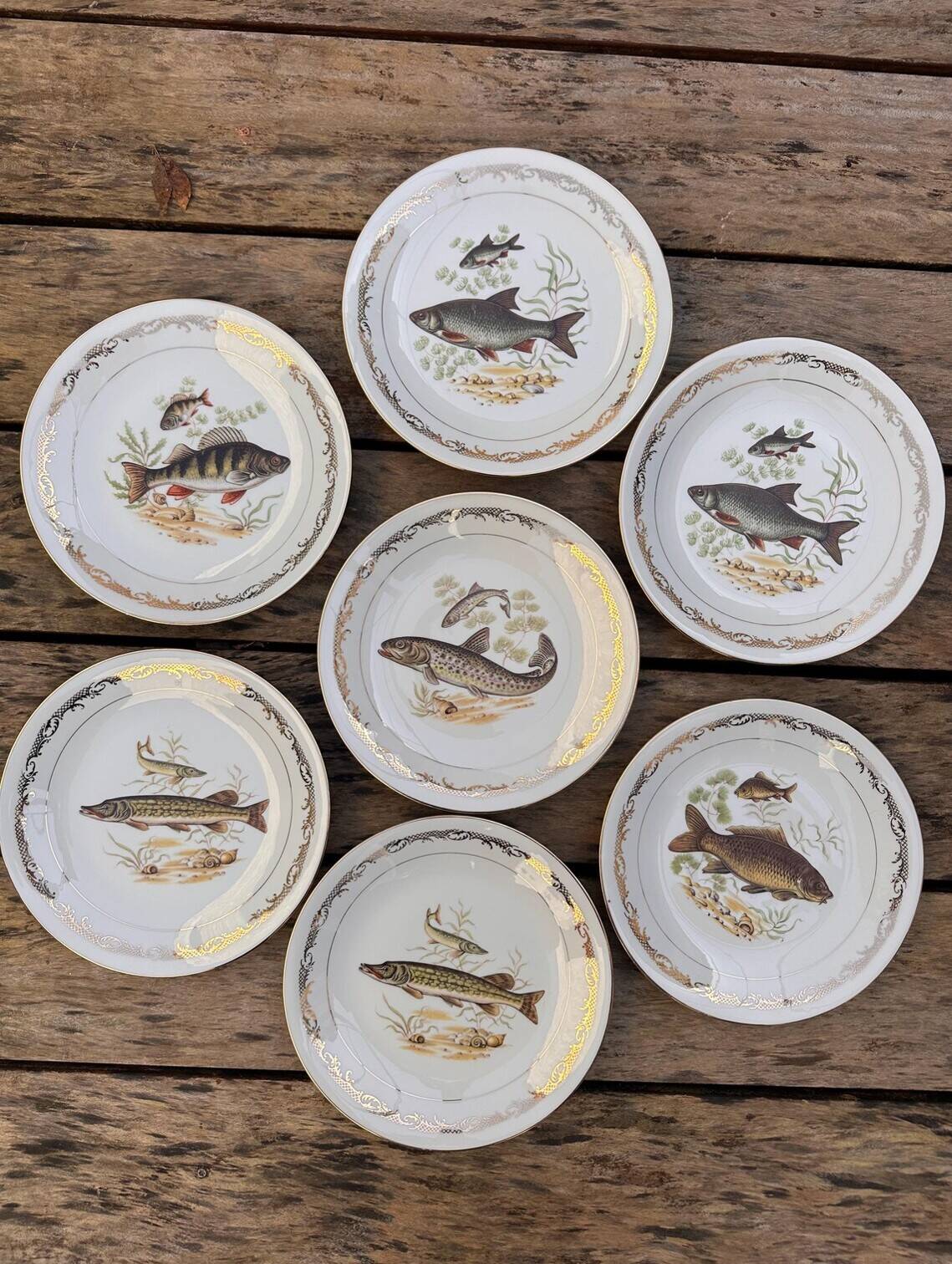 Vintage Fish Plates in Limoges Porcelain – Limoges Enamels