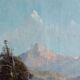 huile sur toile XIXème paysage des Pyrénées Alfred Godchaux