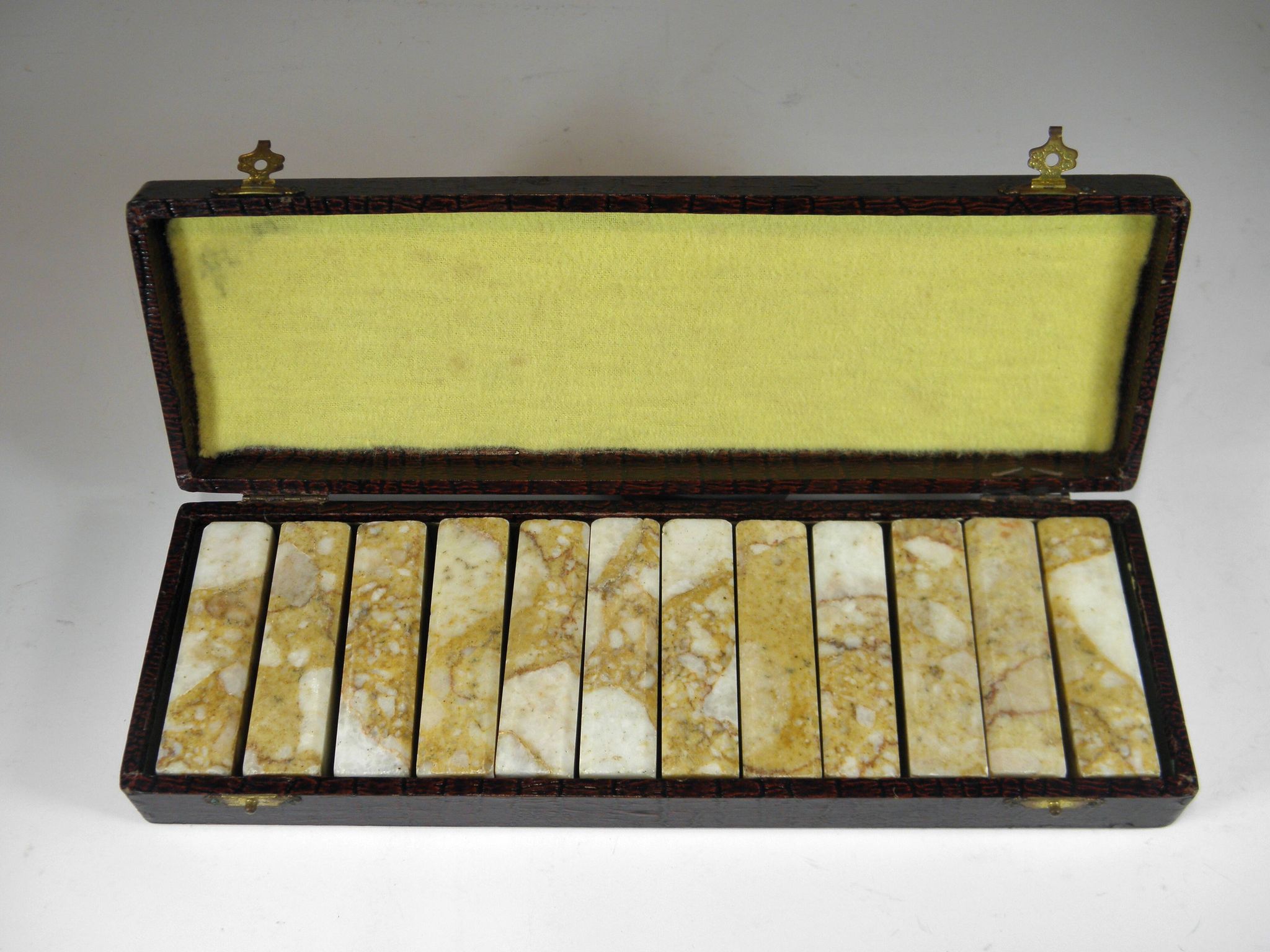 Case of 12 marble knife holders