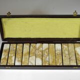 Case of 12 marble knife holders