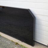 David Lange headboard in black lacquer wood from 1980