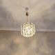 Kinkeldey brass and faceted glass 3-level chandelier, 1960s