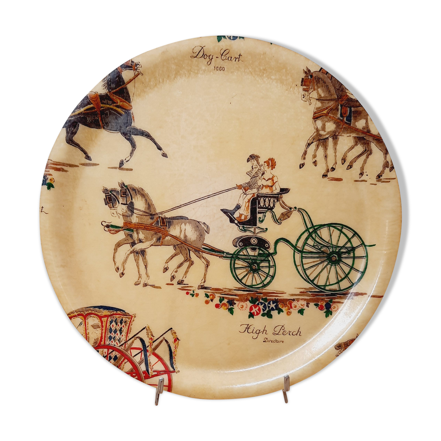 Plateau rond fibre de verre