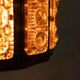 Vintage glass suspension, Danish design, mid-century hanging.