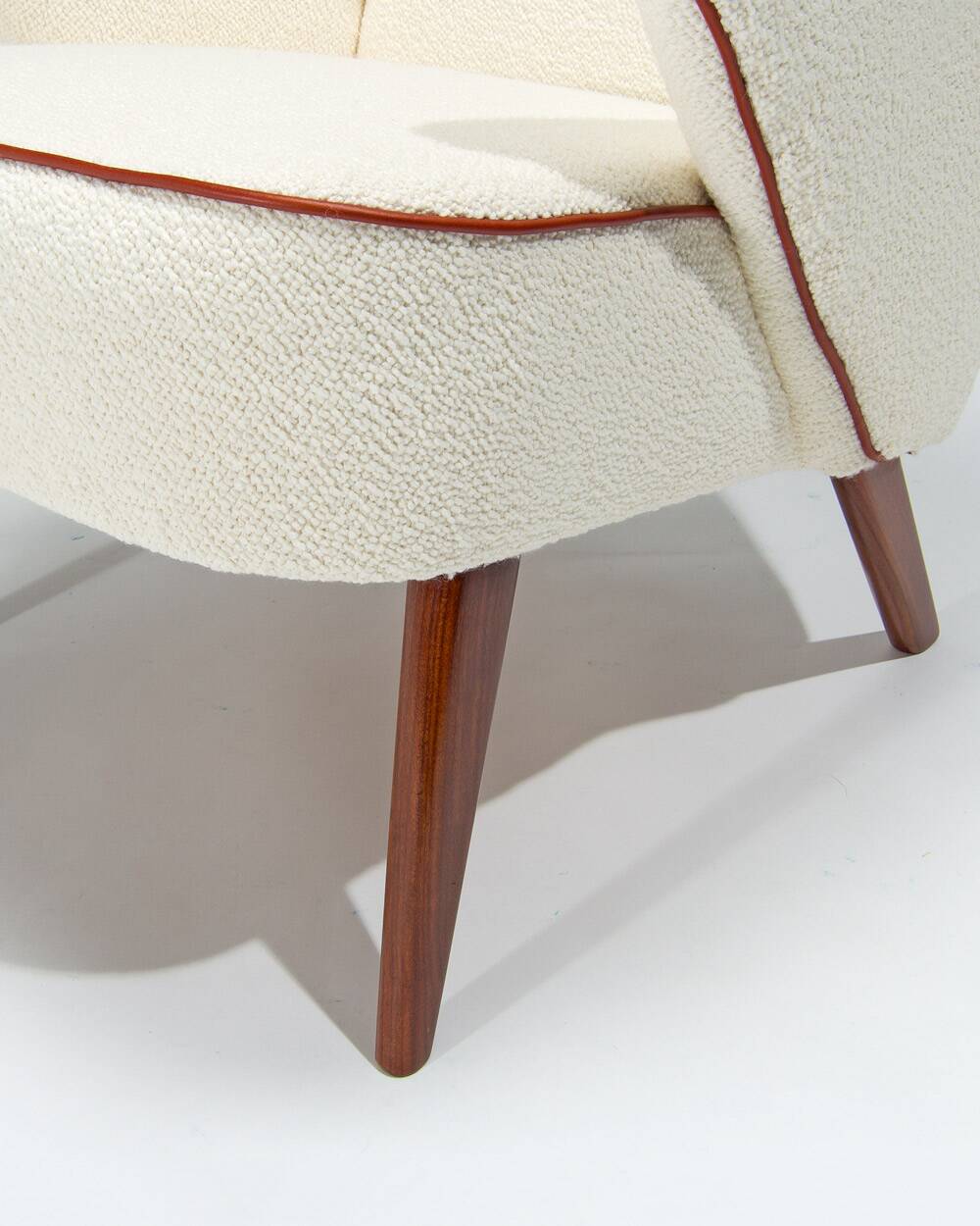 Chresten Findahl Brodersen High Back Lounge Chair Danish Teak 1950s