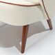 Chresten Findahl Brodersen High Back Lounge Chair Danish Teak 1950s