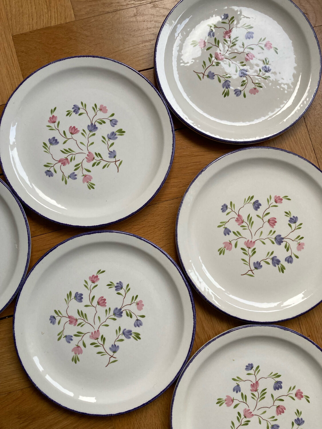 Dessert plates flowers mill of wolves MDL