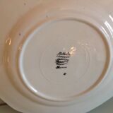 Suite of six flat plates décor Abeille d'Or by Ceranord St Amand / vintage 50s-60s