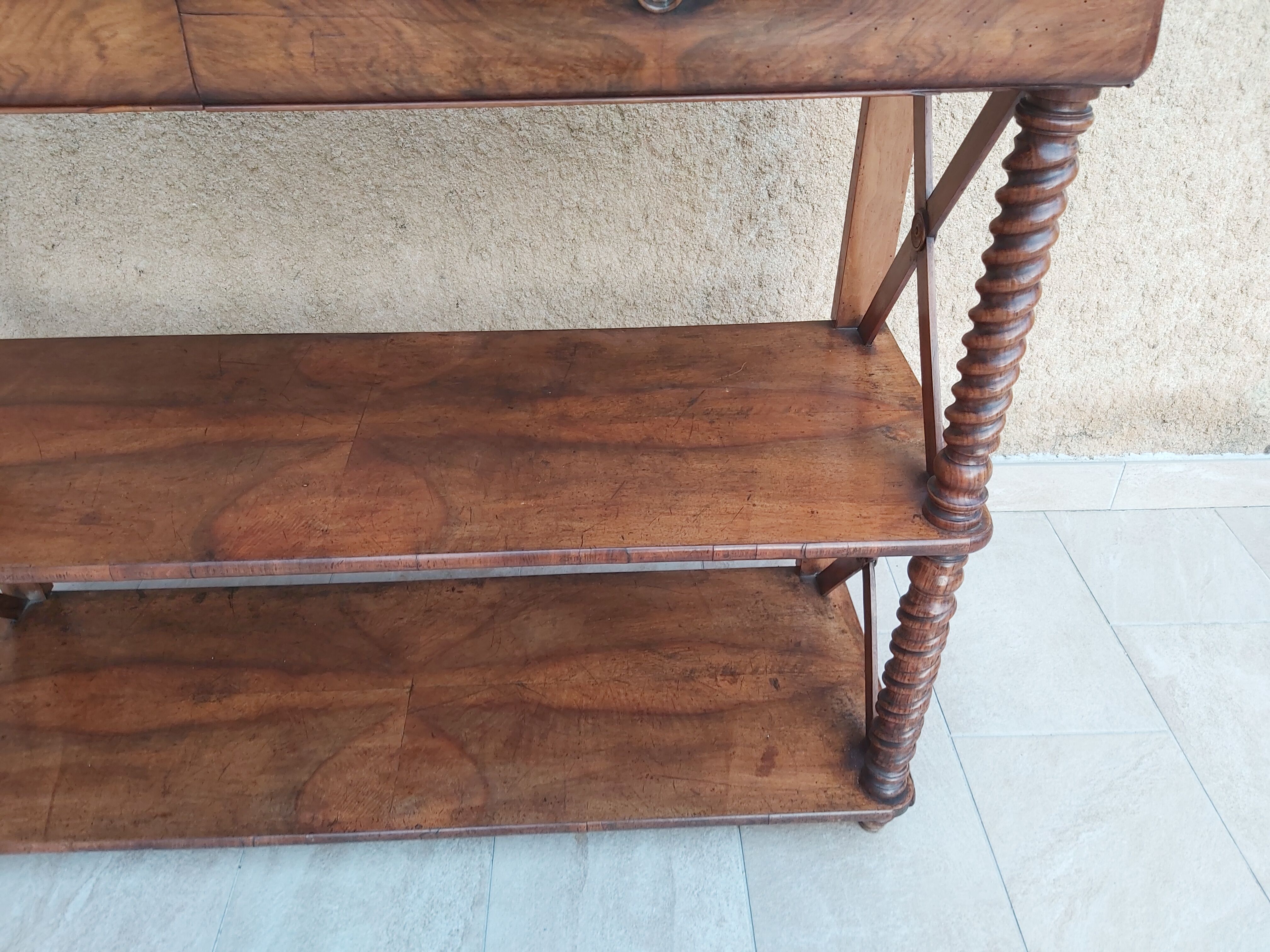 Nineteenth century walnut console