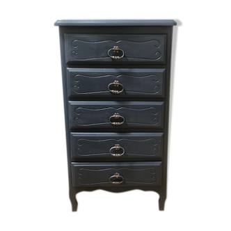 Grey vintage chiffonnier