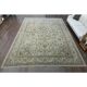 1960s Vintage Persian Handmade Wool Cotton Beige Area Rug 292x395