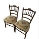 Paires de chaises tissu fleuri aux dames de France