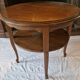 Round walnut gueridon with two tiers – Louis XV style – Perfect condition