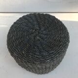 60s rope braided vintage basket