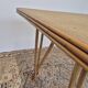 Rattan compass leg dining table, 1950s